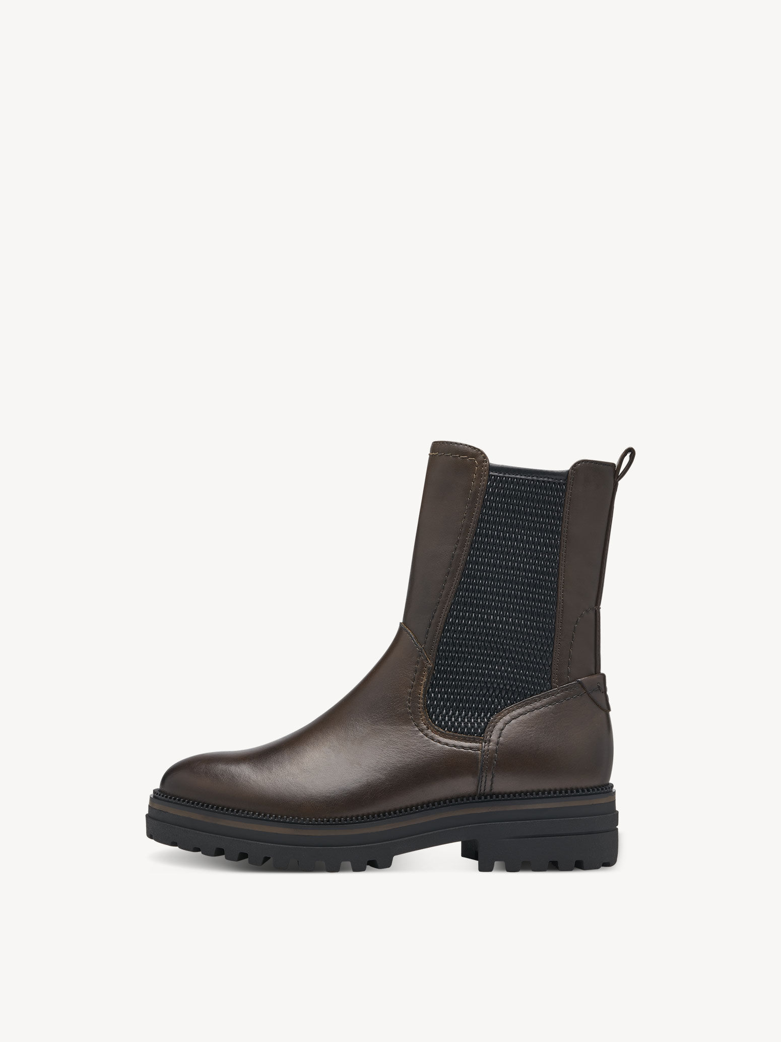 Bottine Chelsea en cuir - vert