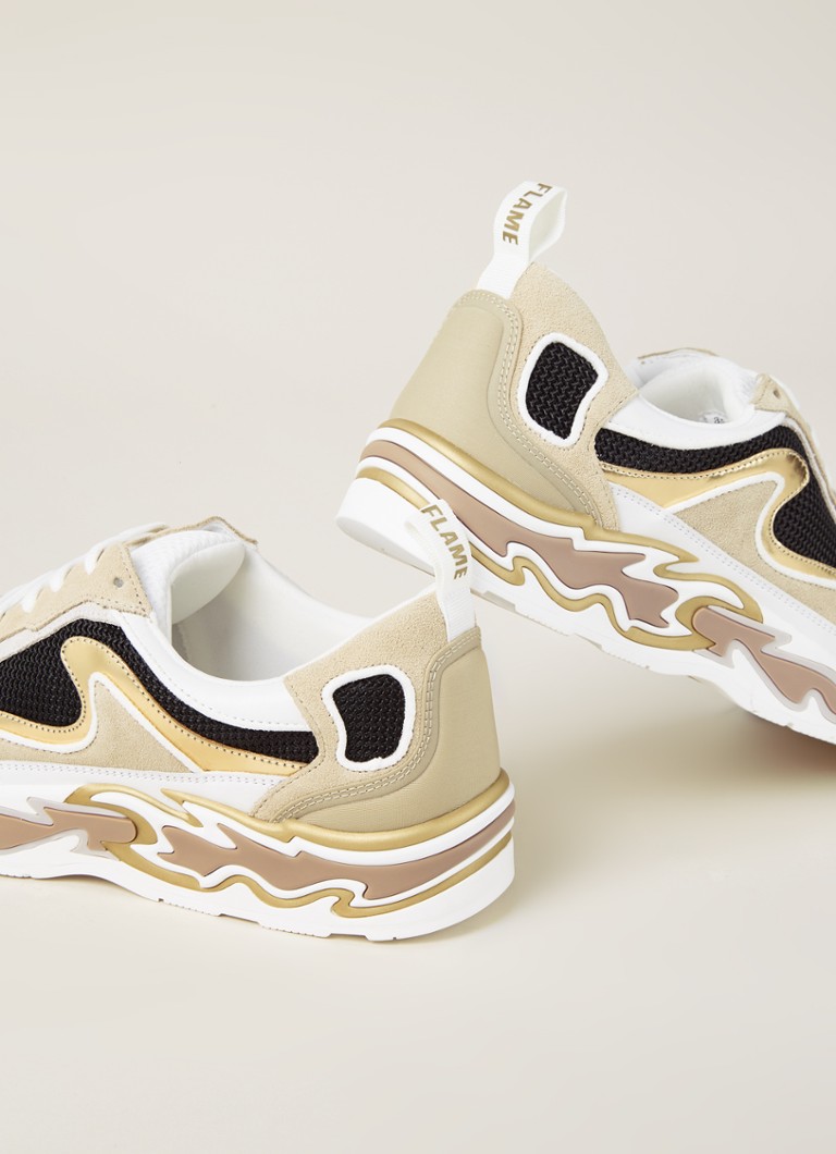 Sandro  Flame sneaker met suède details