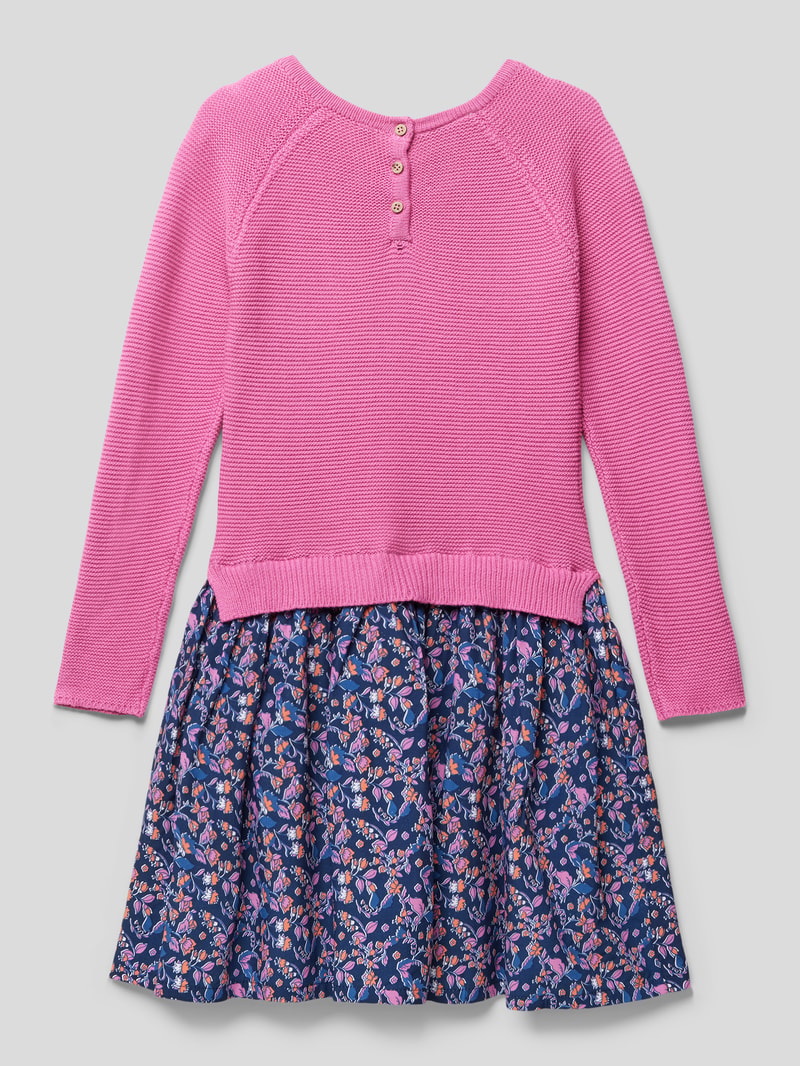 Minikleid mit floralem Muster in pink