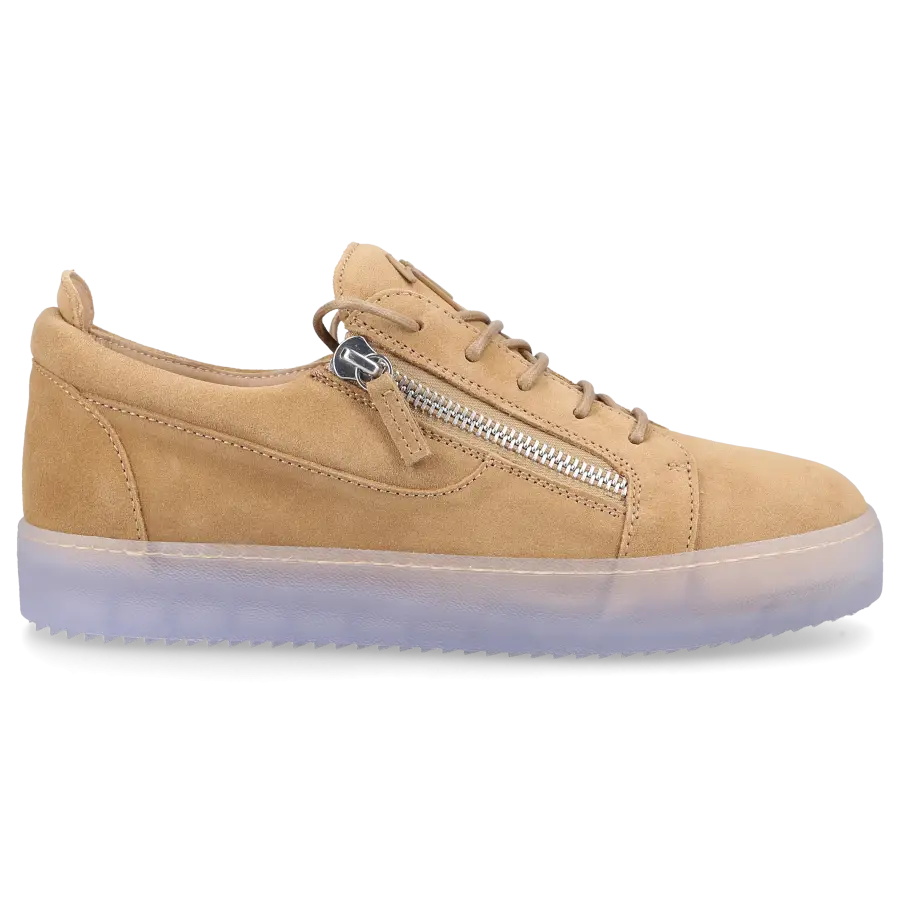 Giuseppe Zanotti - Sneaker low FRANKIE Veloursleder - beige