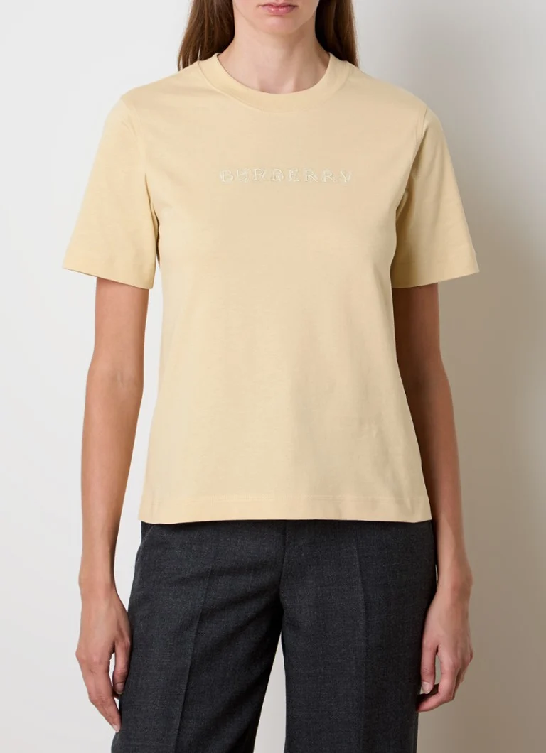 Μπλούζα με τύπωμα λογότυπου Burberry