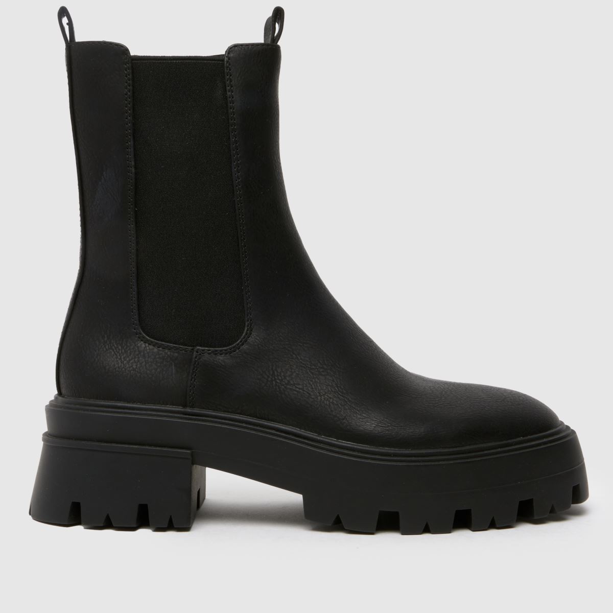 Schuh Addilyn vastag chelsea csizma fekete színben