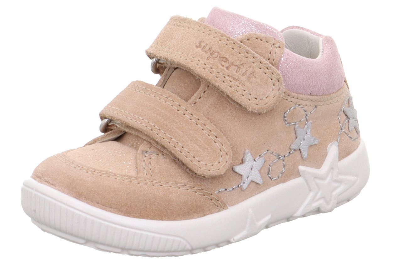 STARLIGHT - Beige/RosaSneaker low mit Klettverschluss