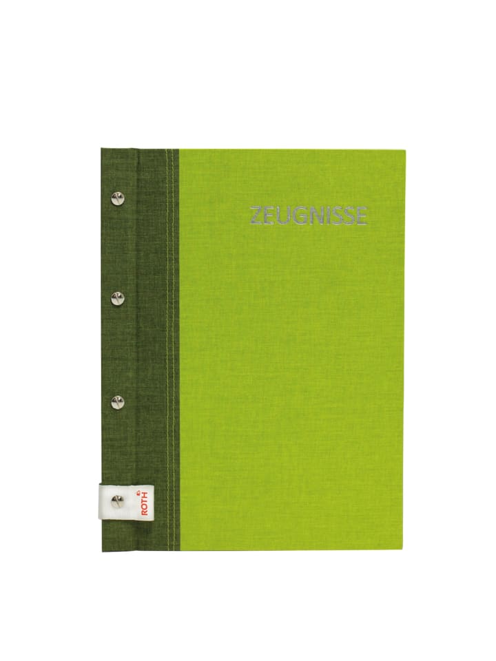 ROTH Zeugnismappe Bicolor mit Buchschrauben - Olive-Green in Grün günstig kaufen onesize