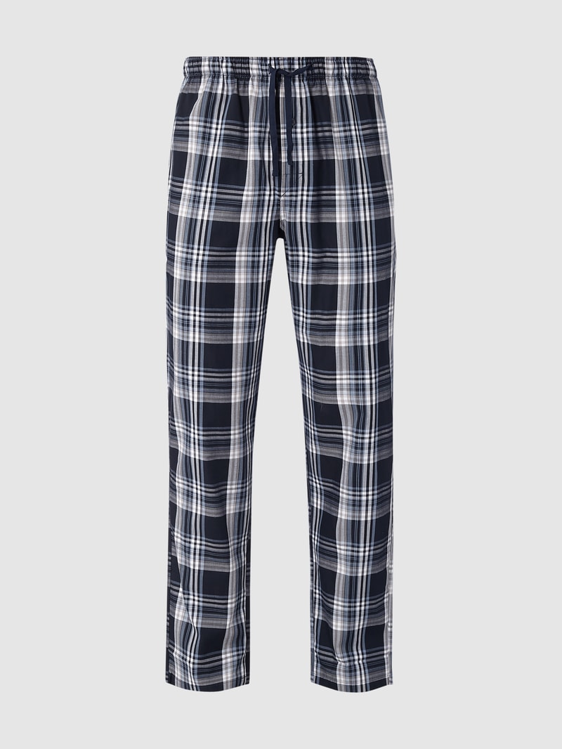 Loungehose mit Streifenmuster in dunkelblau