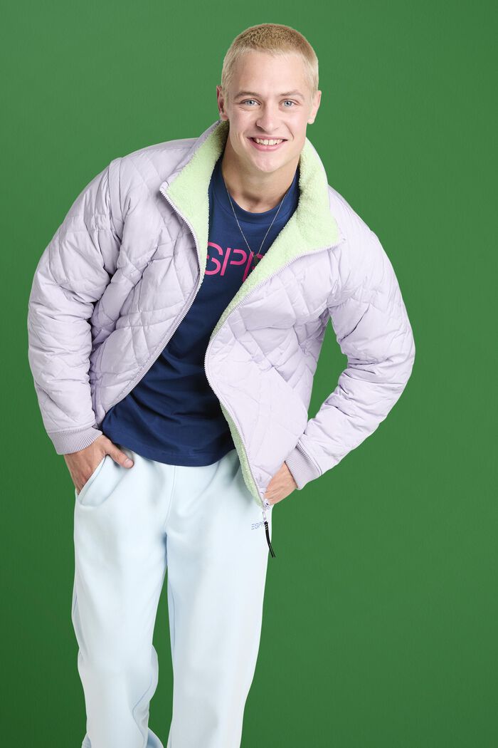 Wendesteppjacke mit abnehmbaren Ärmeln