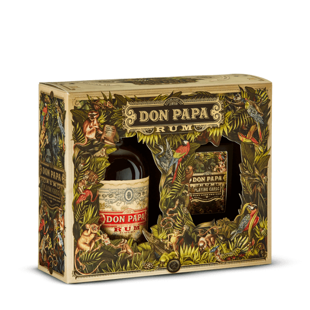 Coffret Don Papa + un jeu de carte 40%
