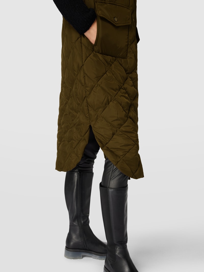 Mantel mit Kapuze Modell 'FAVINA' in khaki
