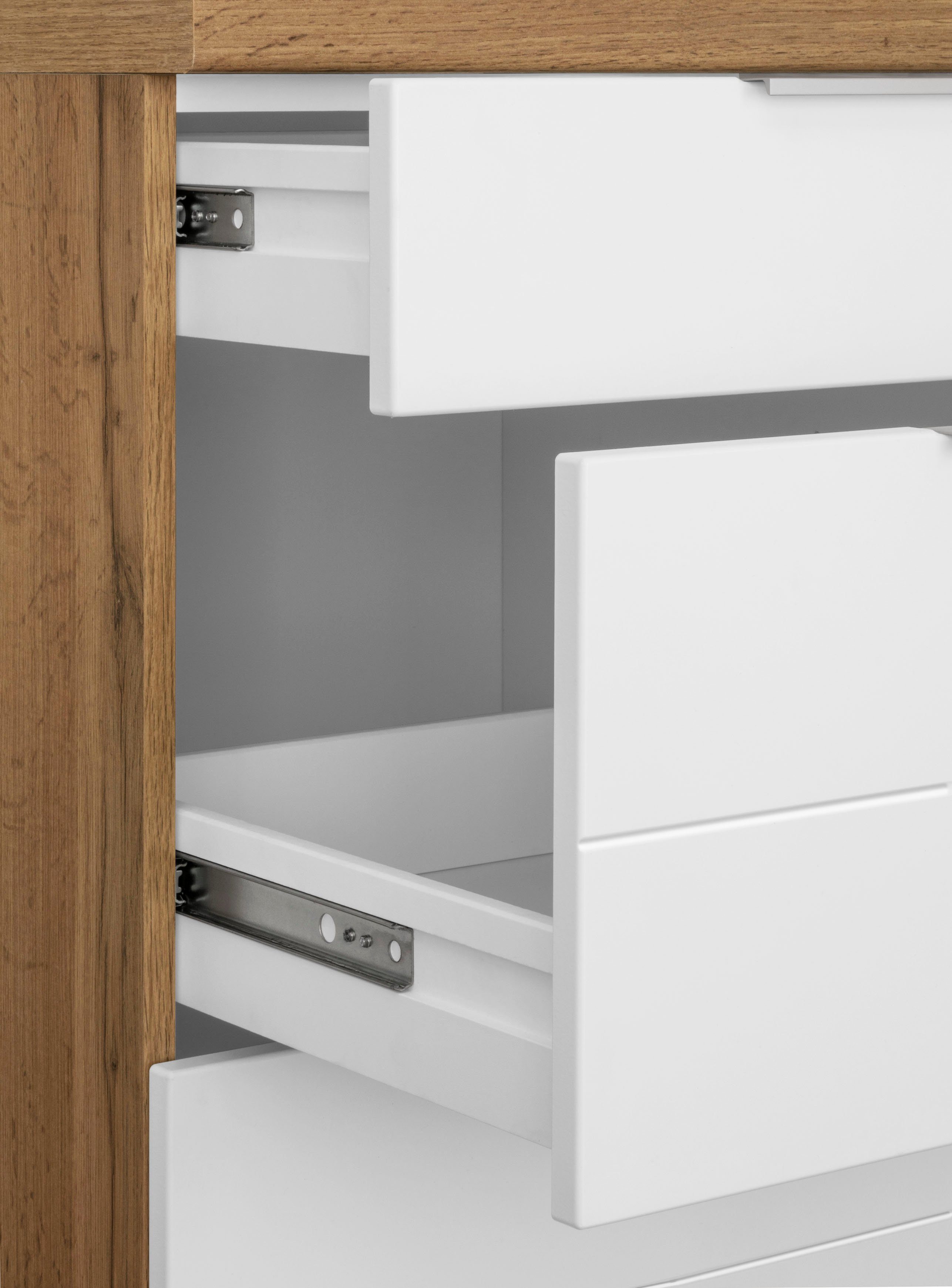 HELD MÖBEL Küche Luhe, Stellbreite 240x270 cm, wahlweise mit oder ohne E-Geräten, MDF-Fronten