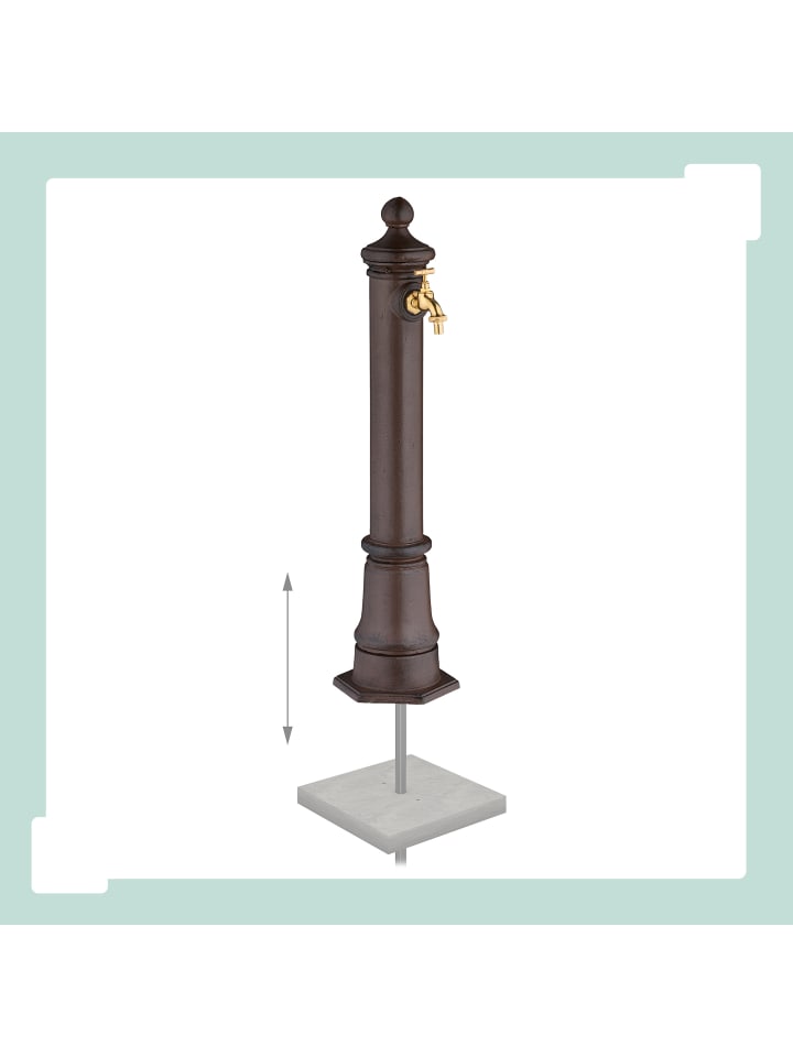 relaxdays Standbrunnen in Braun - (B)18 x (H)80 x (T)20,5 cm günstig kaufen onesize