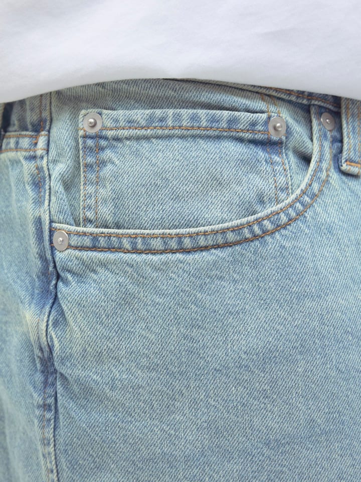 JACK & JONES PLUS Jeans-Shorts in Blue Denim günstig kaufen