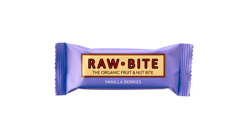 RAW BITE BIO Vanilla Berry Riegel 50 g