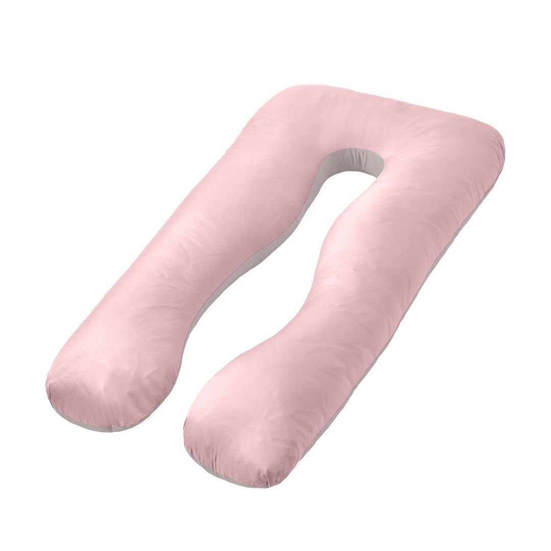 SEI Design Stillkissen Bodypillow - Körperkissen Puder/Taupe, 1 Stück inkl. Bezug, 1-tlg., Schwangerschaftskissen