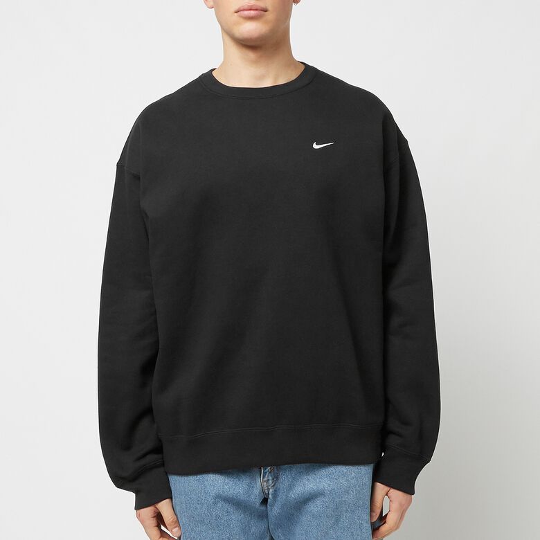 NIKE Solo Swoosh Fleece Crew black/white