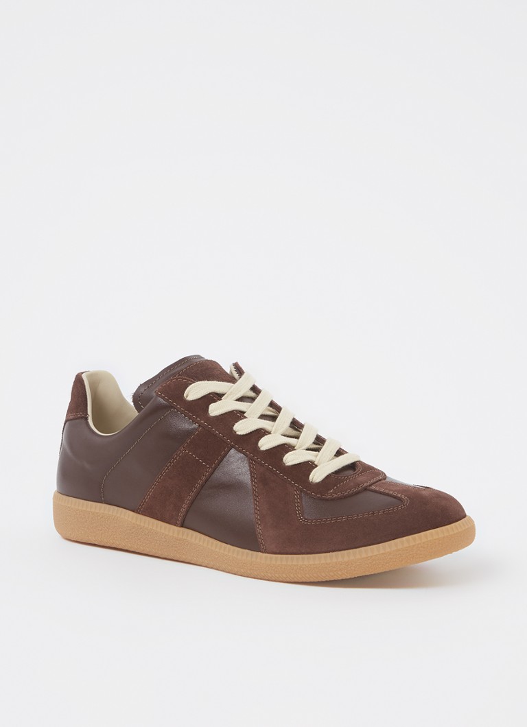 Pantofi replică Maison Margiela din piele de miel cu detalii din piele de vițel.