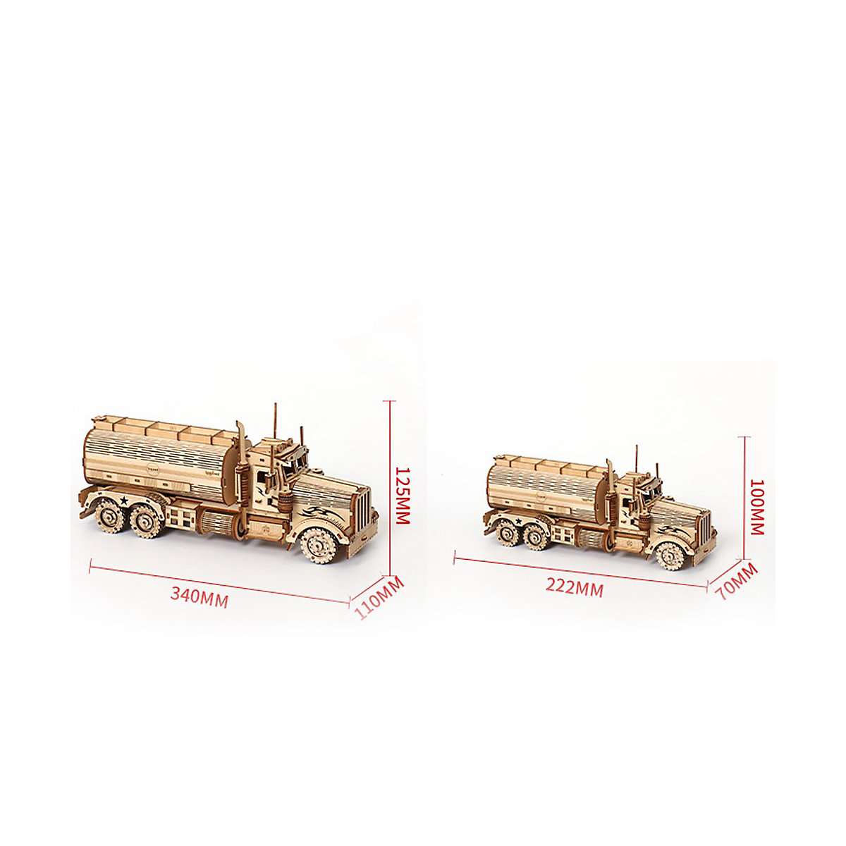 3D-Tankwagen-Puzzle aus Holz Pädagogisches Spielzeug