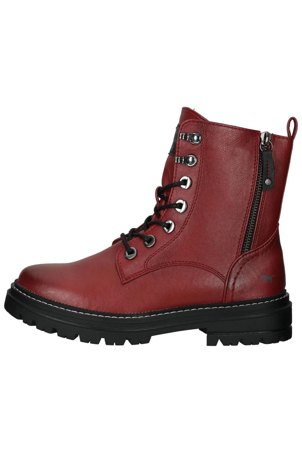 Mustang  Stiefelette - Rot - Blockabsatz