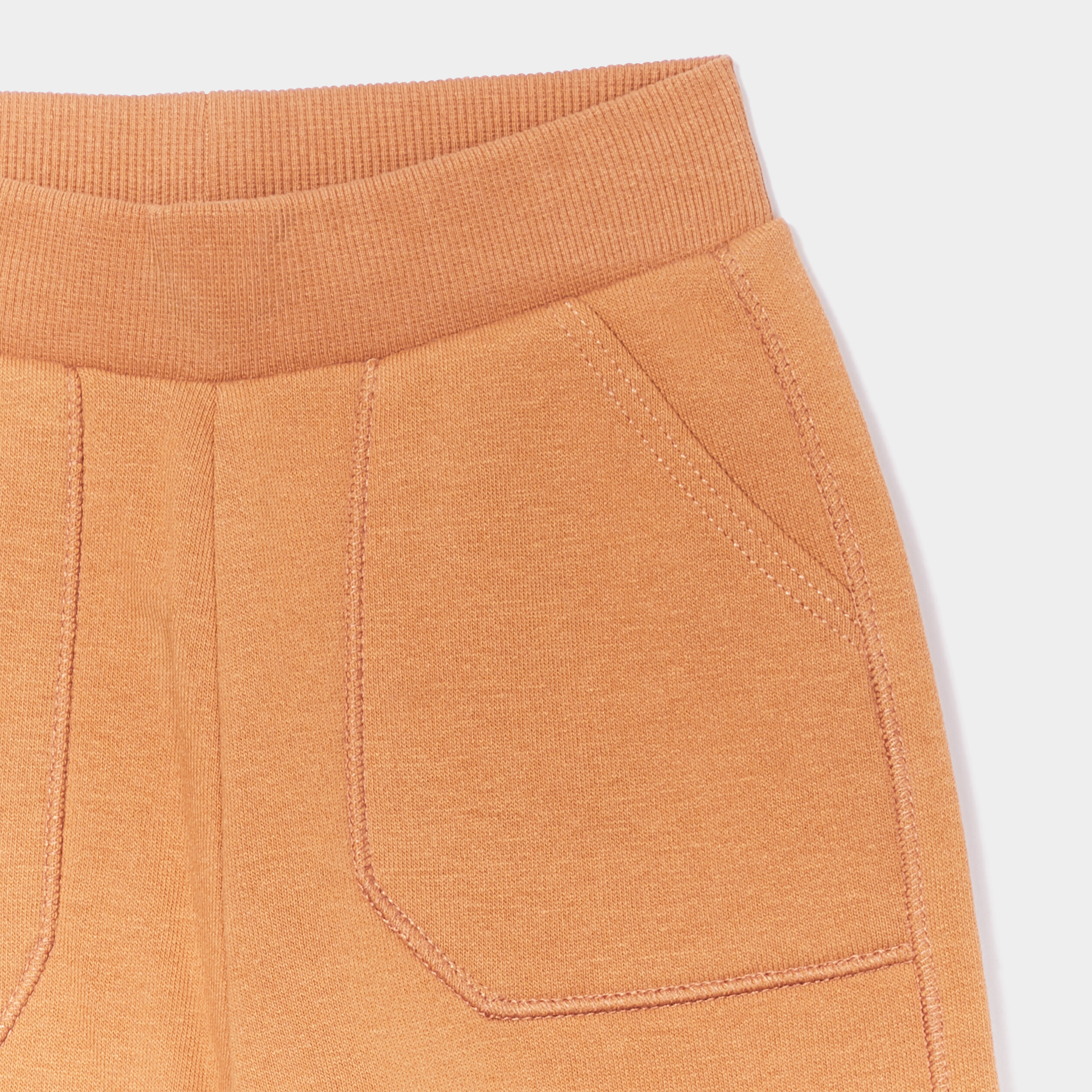 Pantalon de jogging à poches marron cognac bébé garçon | La Halle