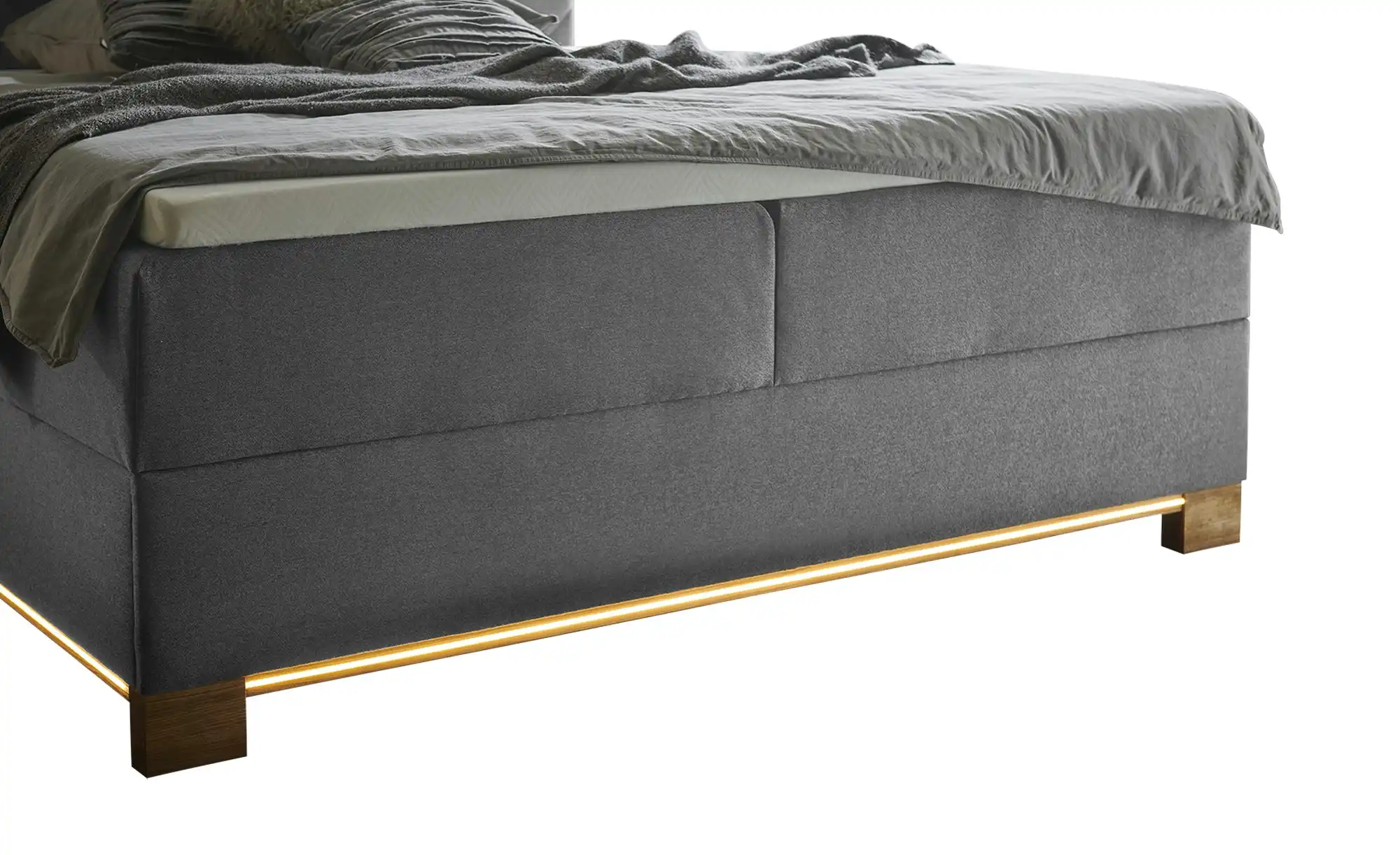 Boxspringbett USB-Anschluss & LED- Beleuchtung  Clara