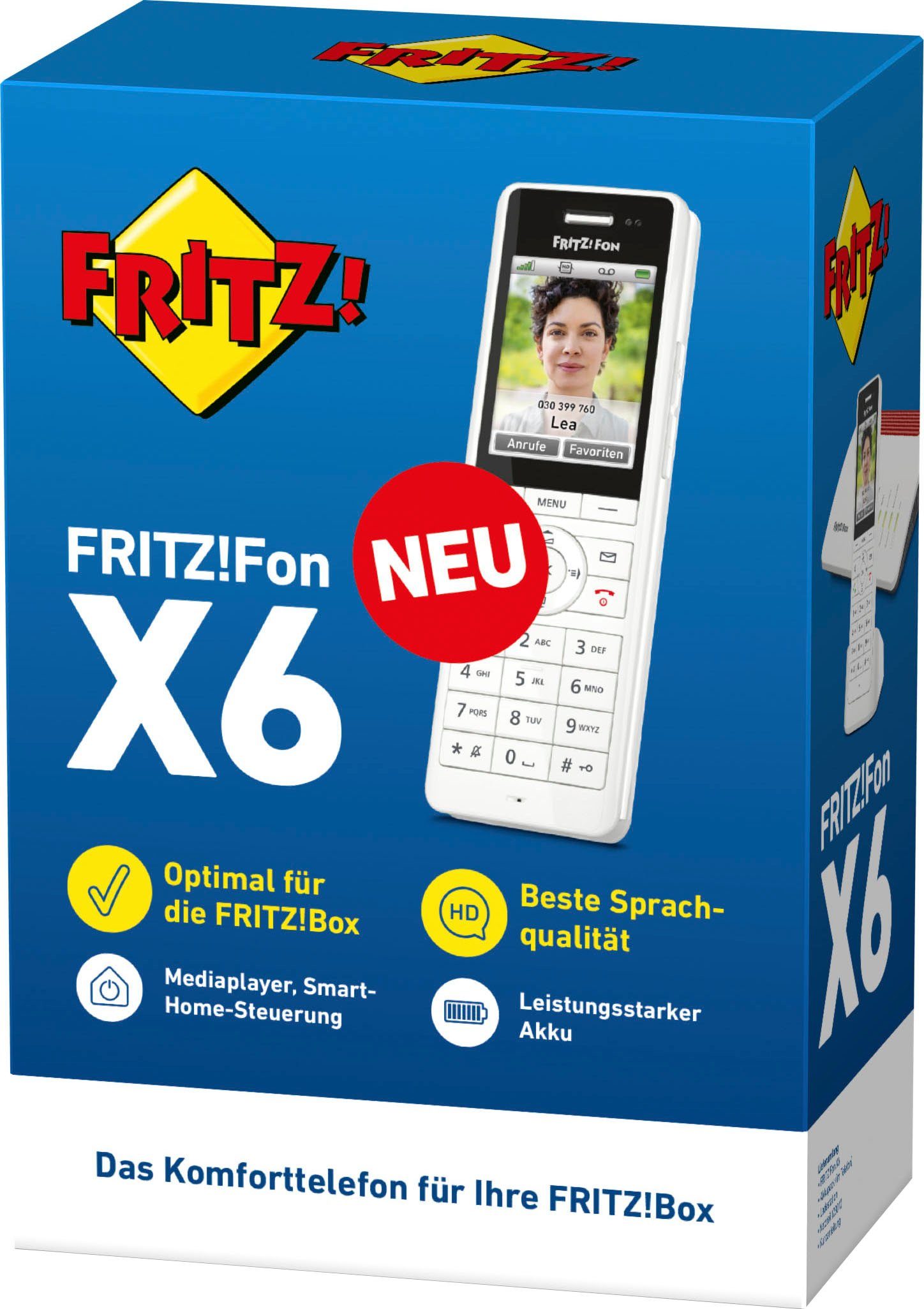 AVM FRITZ!Fon X6 DECT-Telefon (Mobilteile: 1)