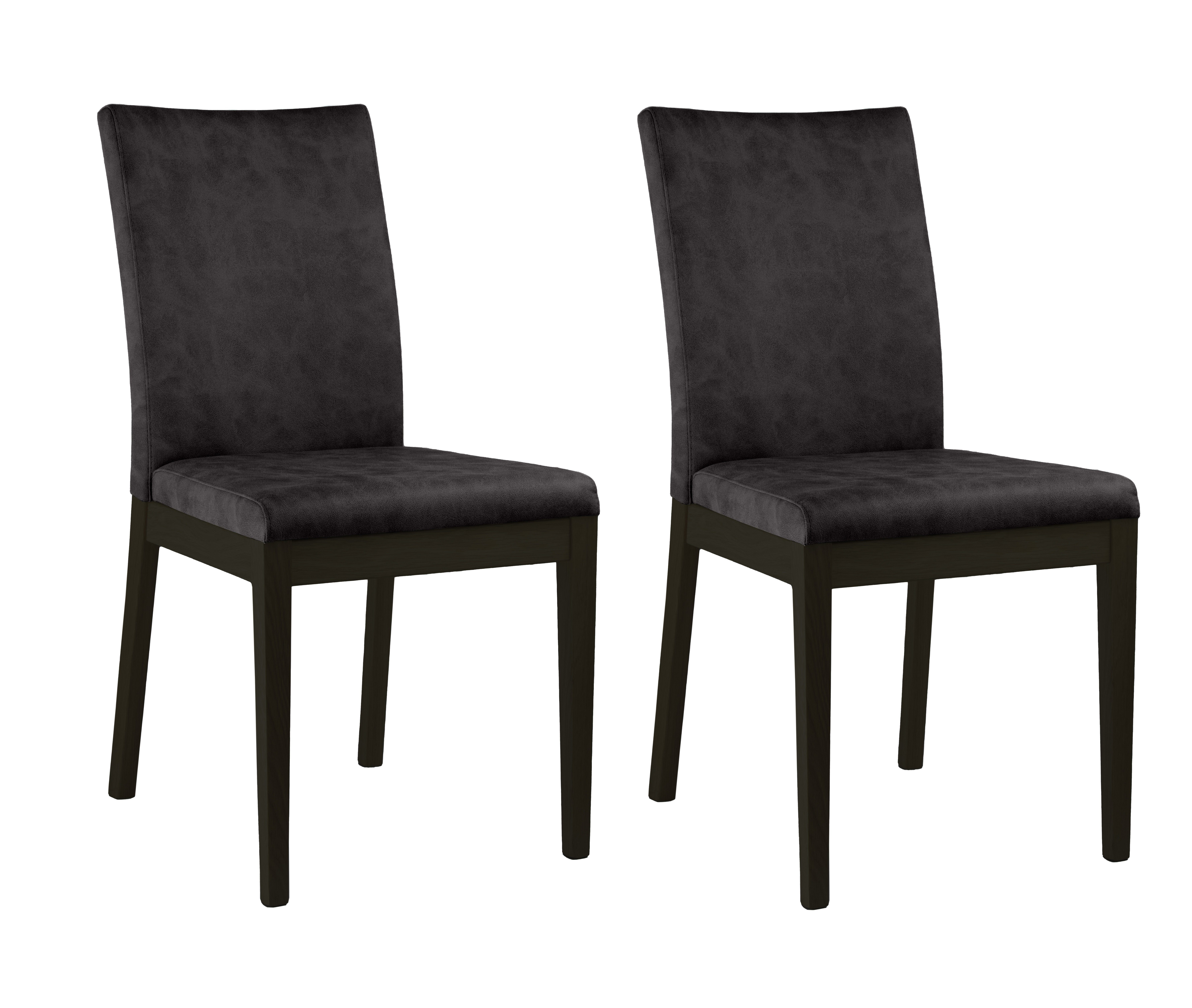 Home affaire 4-Fußstuhl Dendres (Set, 2 St), Sitz und Ruecken gepolstert