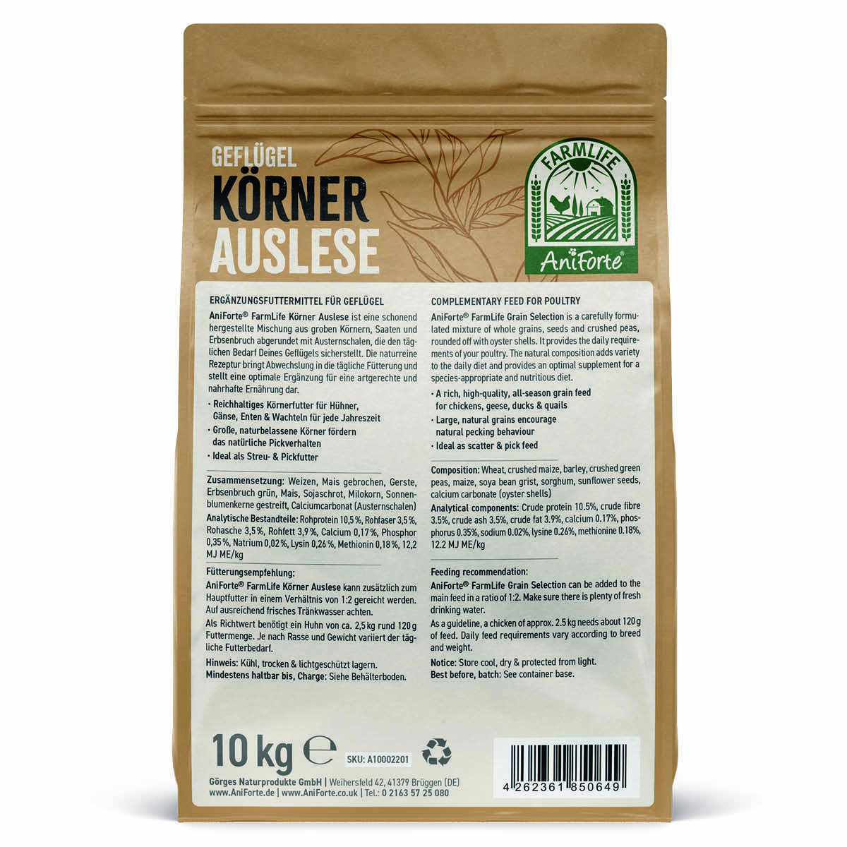 Aniforte Futter & Heu Aniforte Farmlife Geflügel Körner Auslese 10 kg