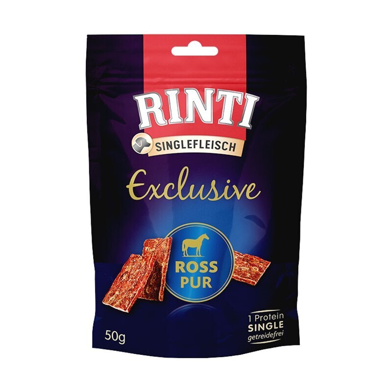 RINTI Snacks RINTI Singlefleisch Exclusive Snack Pur 2x50g Ross