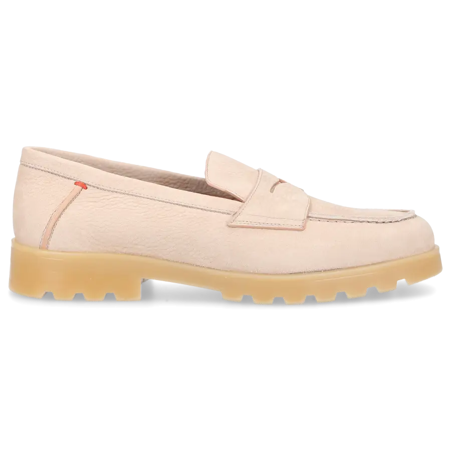 Santoni - Loafer 70644 Nubukleder - beige
