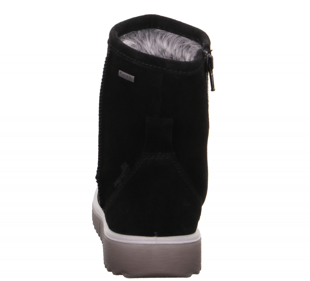 LORA - Schwarz Stiefel mit Reißverschluss