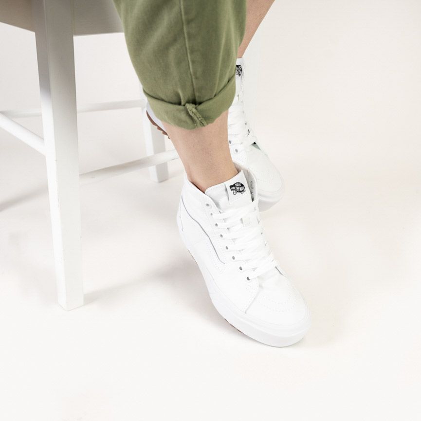 Vans  SK8-HI STACKED - Blanc