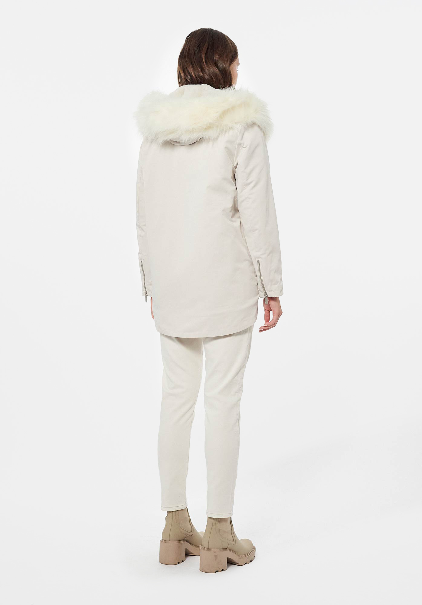 DORIS  Parka beige Femme