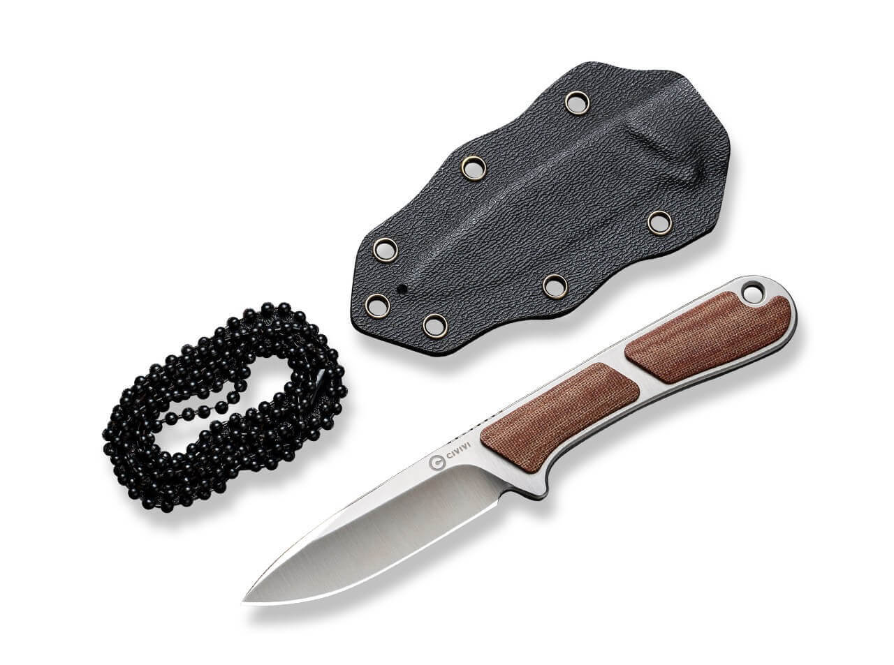 Mini Elementum Fixed Micarta Brown