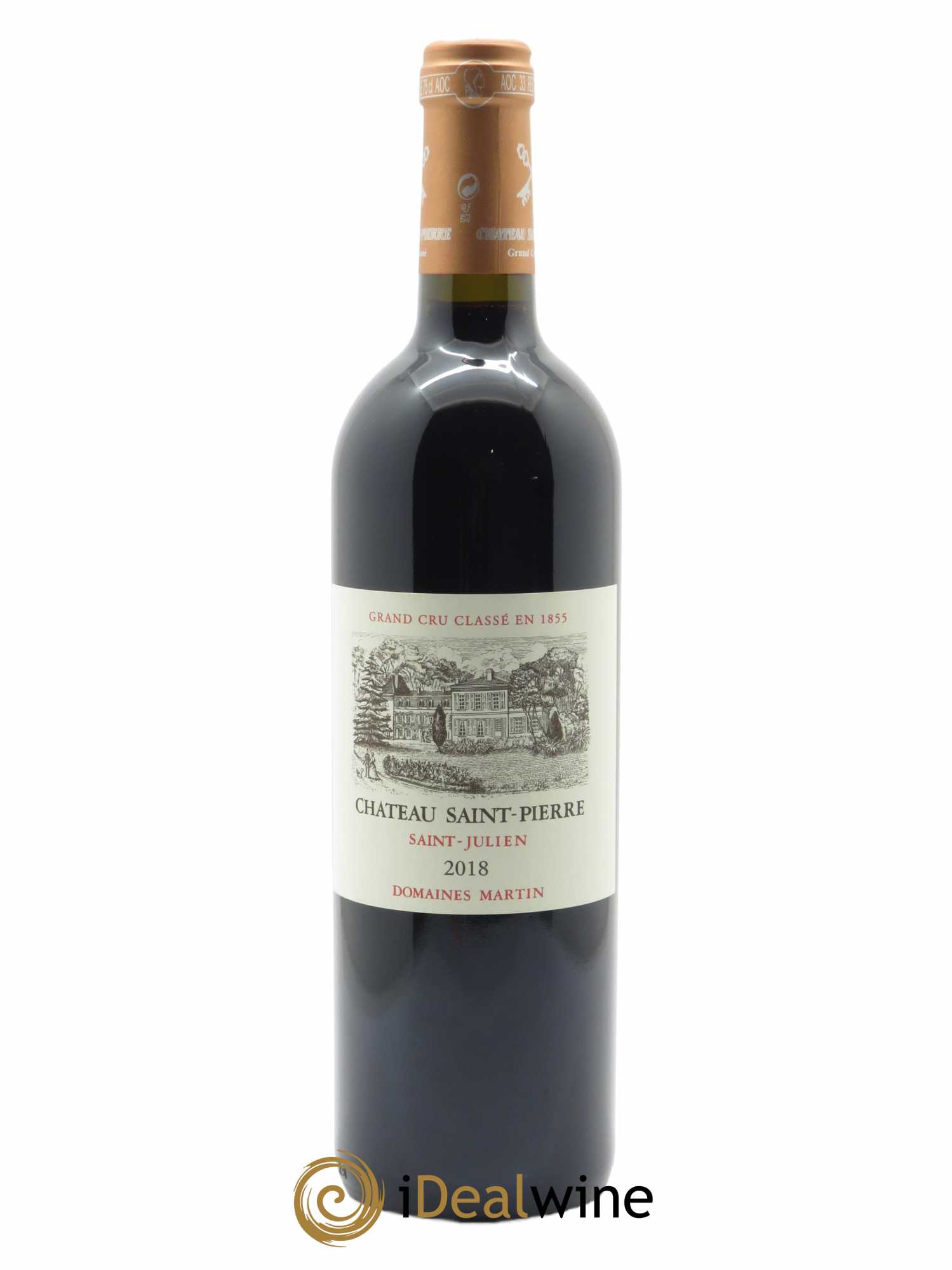 Château Saint-Pierre 4ème Grand Cru Classé (CBO à partir de 6) 2018 - Lot de 1 Bouteille