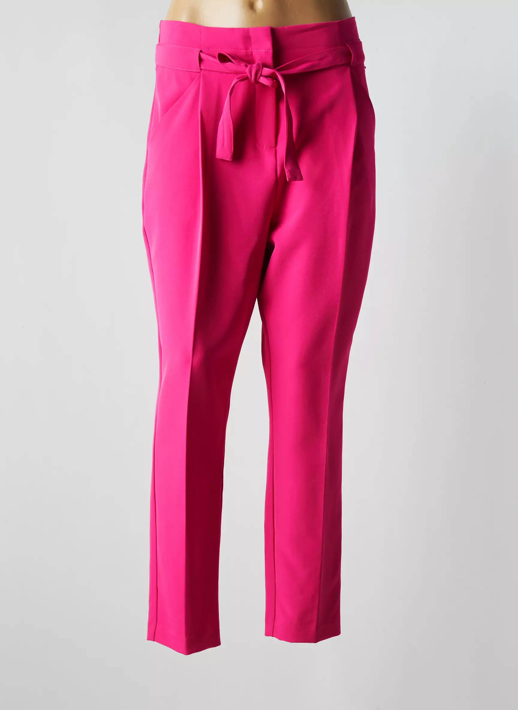 B Young Pantalons Slim Femme couleur rose