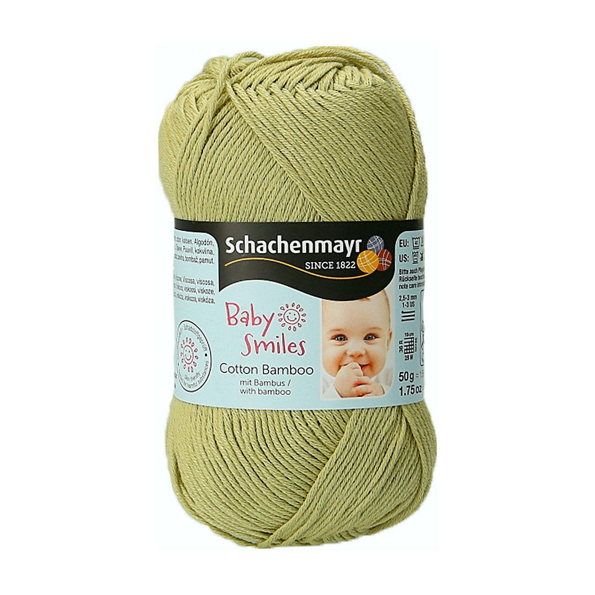 Handstrickgarne Baby Smiles Cotton Bamboo, 50g Grashüpfer