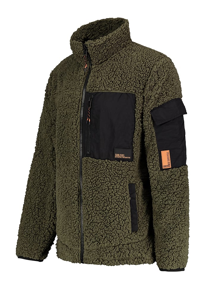 Sublevel Fleecejacke in Khaki günstig kaufen