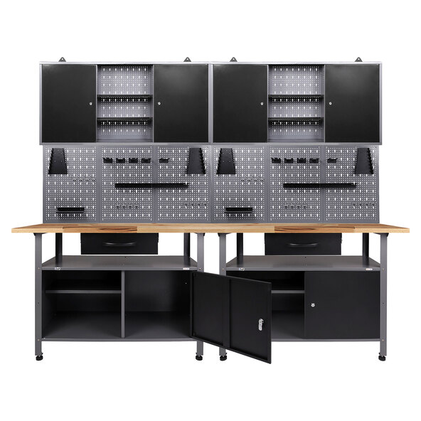 Werkstatt-Set Klaus, 2 Schränke, 240 cm