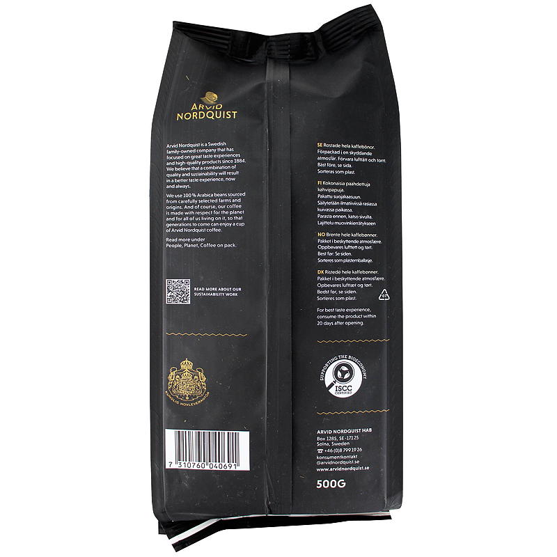 Arvid Nordquist Nero Espresso 500g, hele bønner