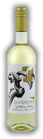 Goodvine’s, Riesling Alkoholfrei, Deutschland  Goodvine’s, Riesling Alkoholfrei, Deutschland  Spritzig-frisch und fruchtig-herb. Stilvoller Weingenuss ohne Alkohol. 0,75	 Liter