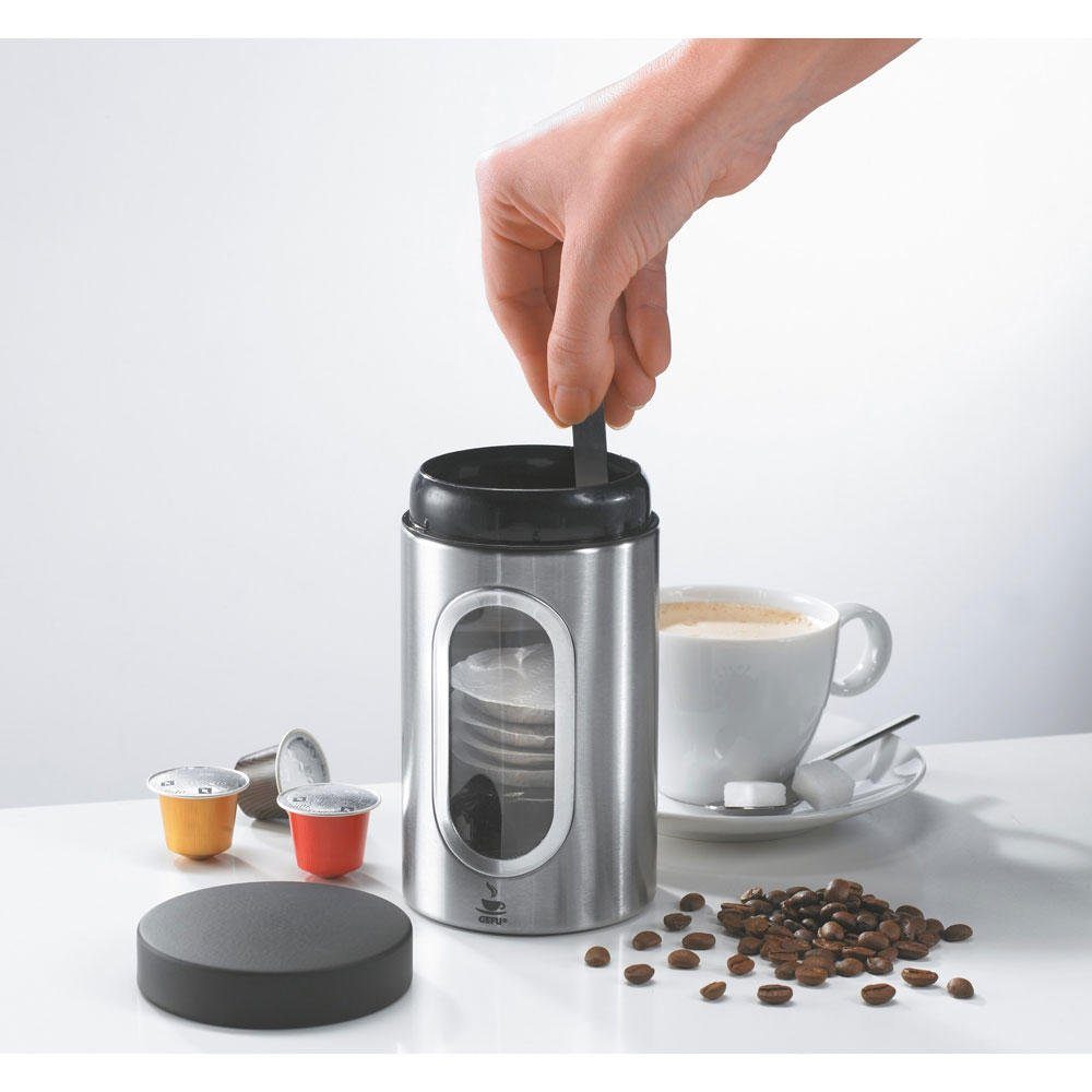 GEFU Vorratsdose Piero Kaffee Aroma Paddose 250 g, Edelstahl, (1-tlg)