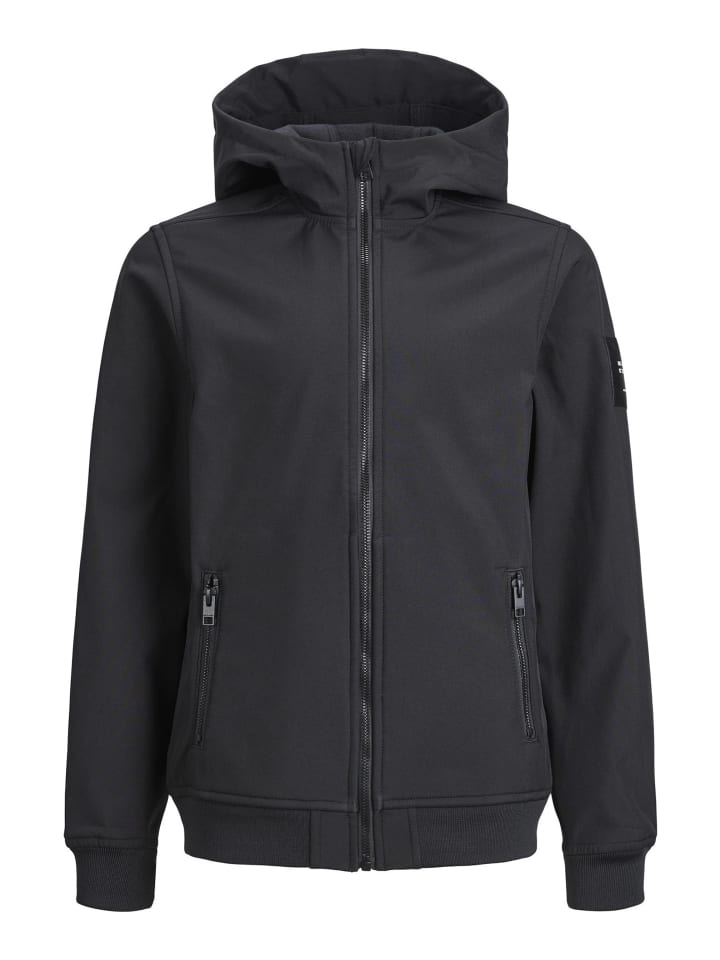 JACK & JONES Junior Softshelljacke 'Basic' in schwarz günstig kaufen