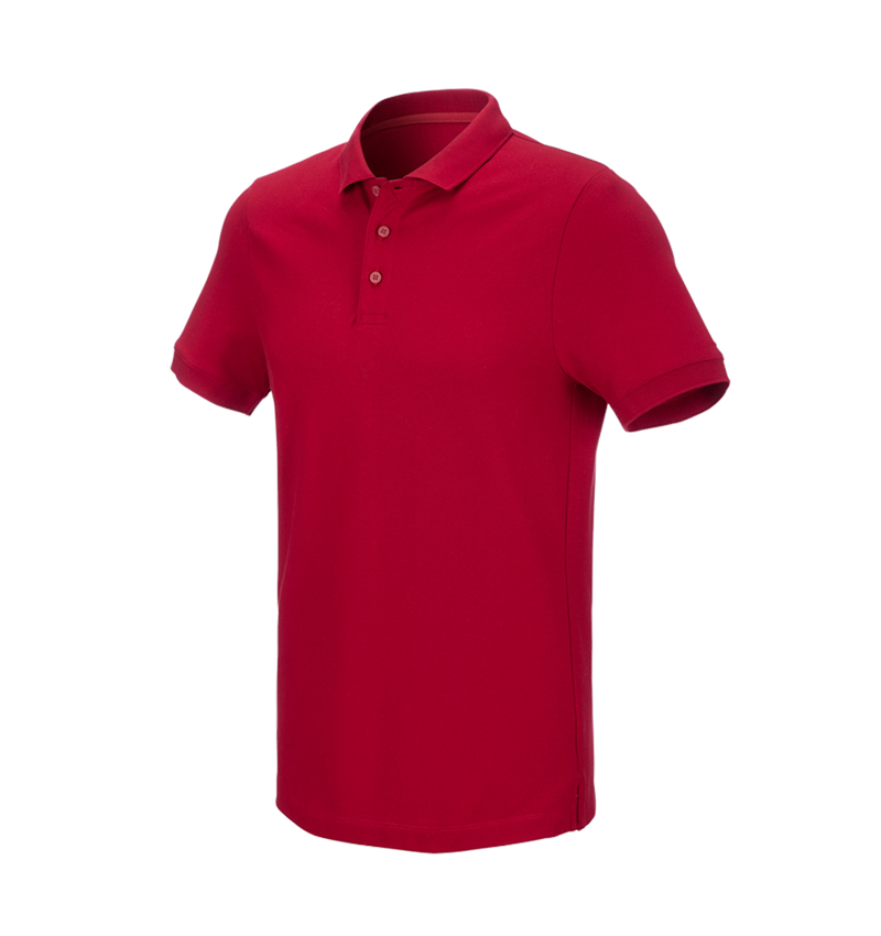 e.s. Piqué-Polo cotton stretch