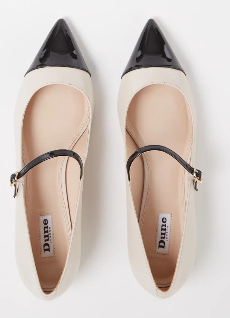 Dune London Hastie ādas balerīna