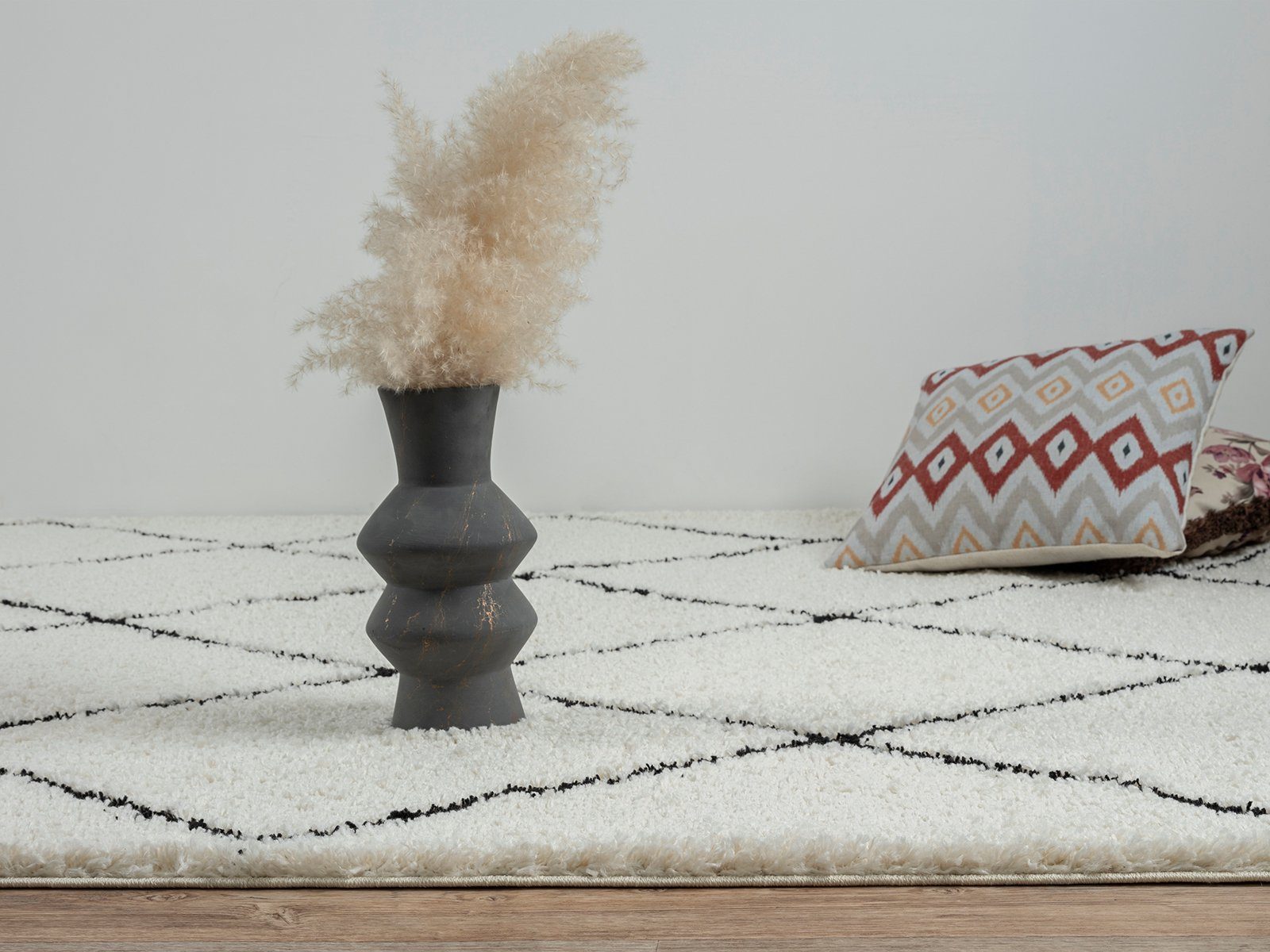 Hochflor-Teppich Pori Shaggy eleganter Designer Hochflorteppich, the carpet, Rund, Höhe: 30 mm, pflegeleicht, Langflor, skandinavisch