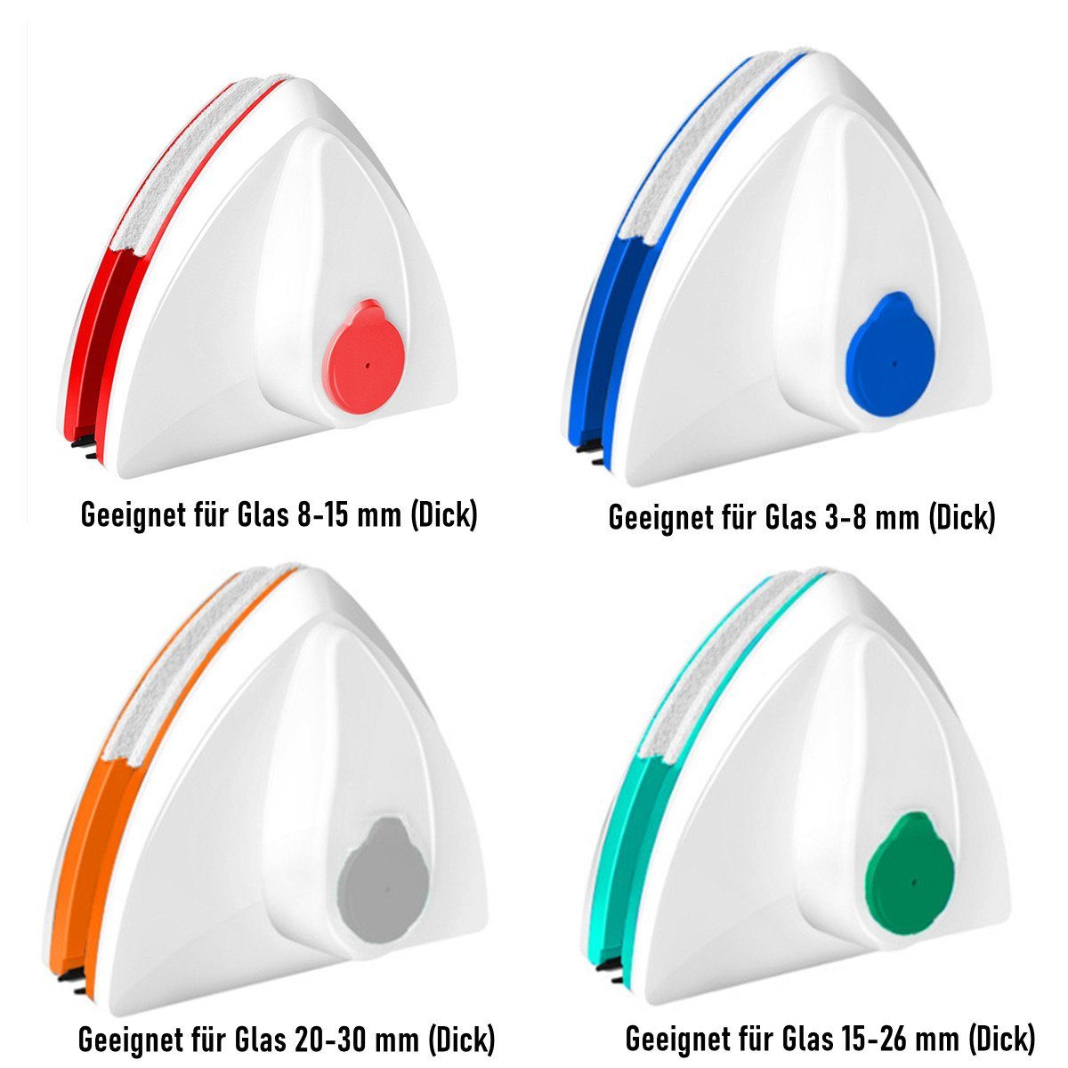 TOPMELON Fensterreiniger Fensterputzer Doppelseitiger Magnetglasfensterpinsel
