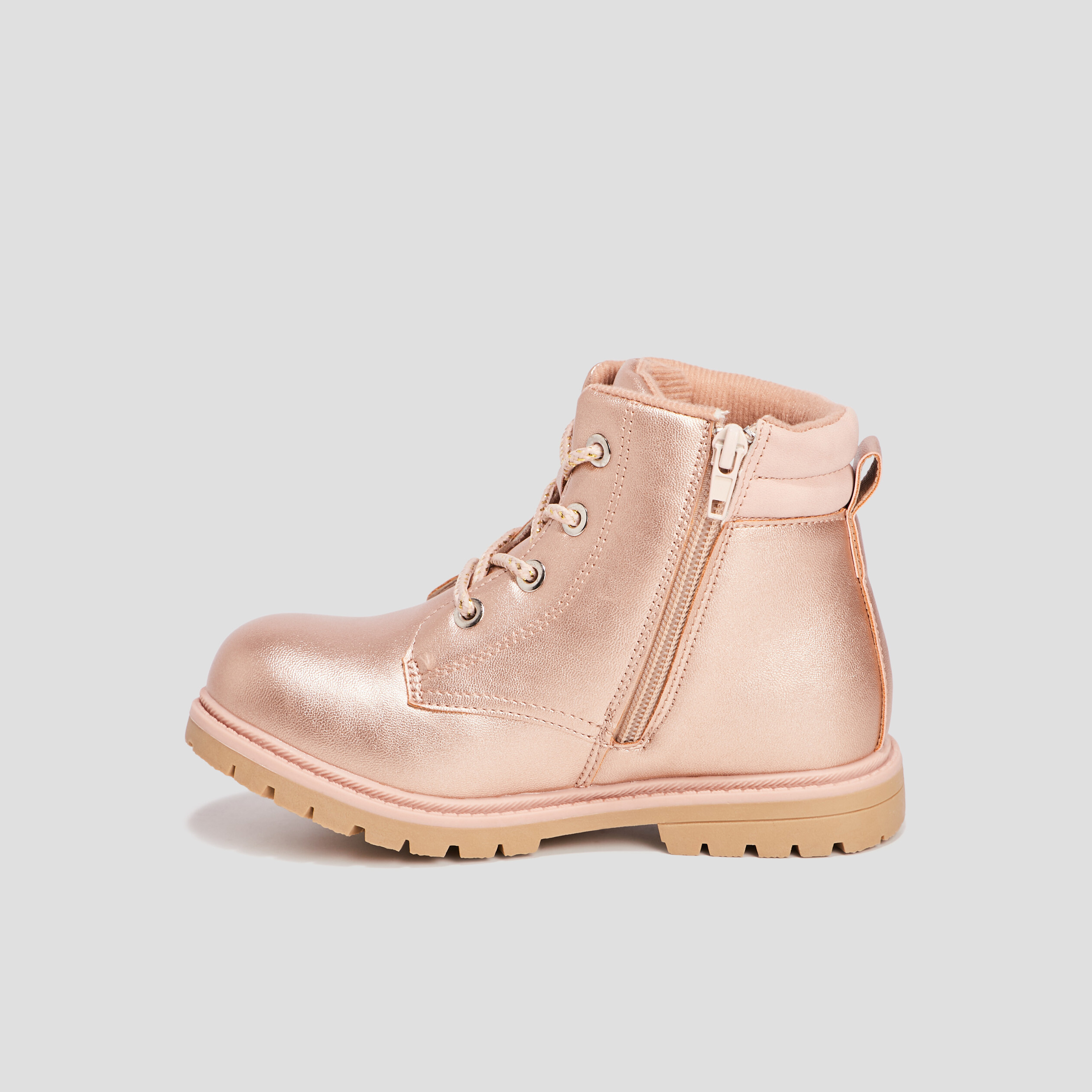 Bottines irisées rose champagne fille | La Halle