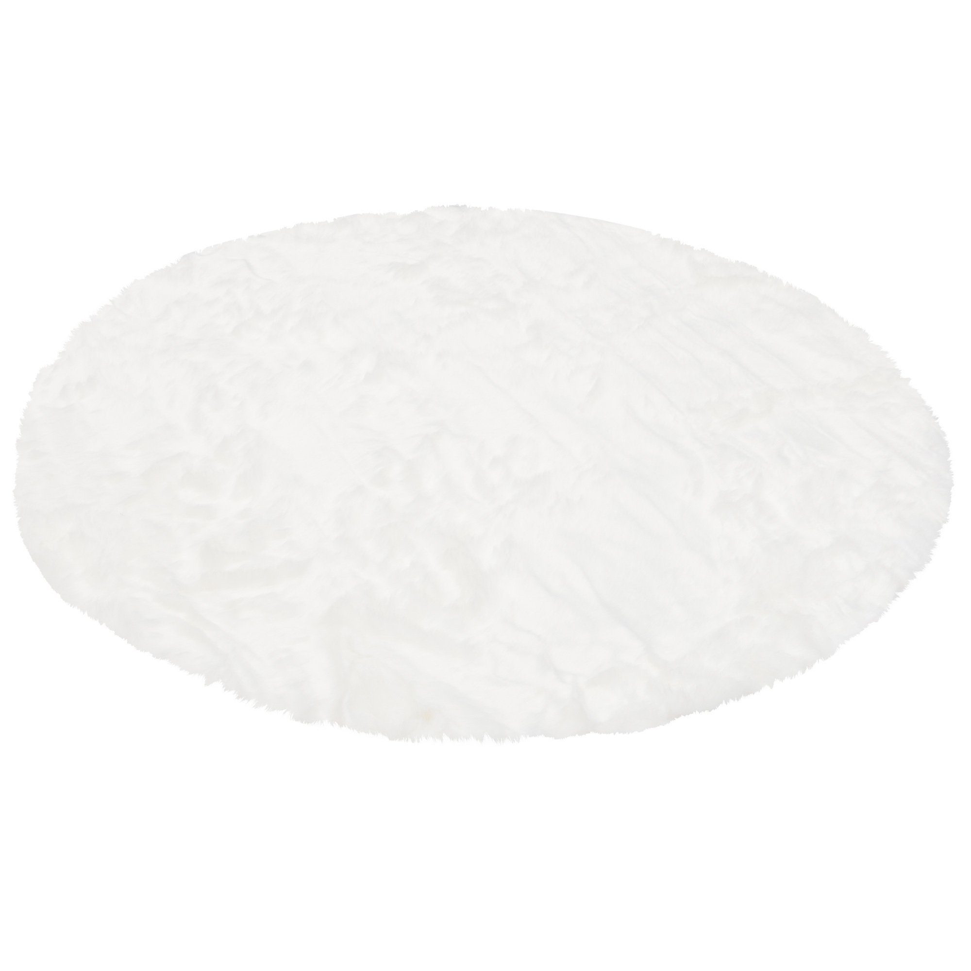 Fellteppich Luxus Super Soft Fellteppich Aspen Rund Meliert, Pergamon, Rund, Höhe: 50 mm