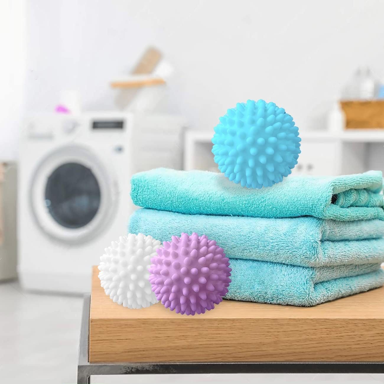 KINOMI Wäschekugel 9 Stück Trockner Ball Waschball für waschmaschine Waschball (Set, 9-St), Trocknerbälle für Wäschetrockner, Dryer Balls für Reinigung
