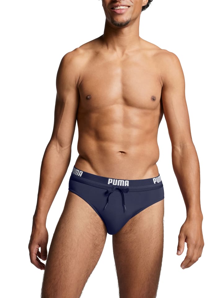 Puma Badehose PUMA SWIM MEN LOGO SWIM BRIEF  in Navy günstig kaufen