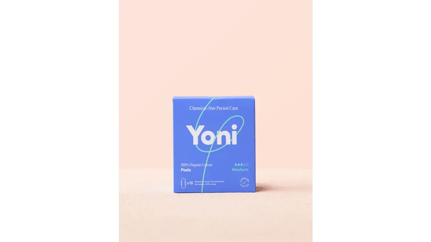YONI Binden normal mit Flügeln 100% Bio Baumwolle